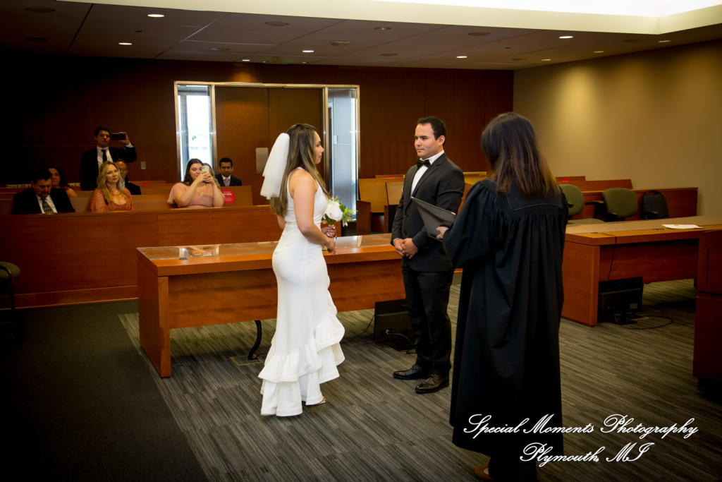 Jaenelle & Francisco at 15th District Court Ann Arbor MI wedding photography
