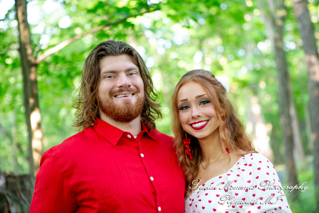 Kira & Seth at Heritage Park Farmington Hills MI engagement photograph