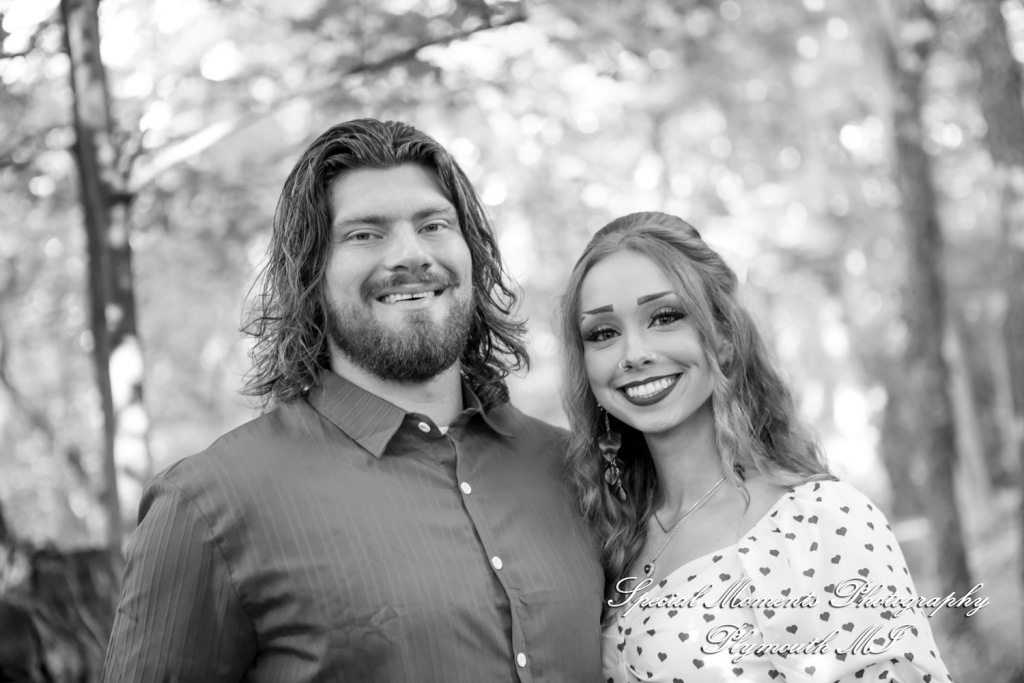 Kira & Seth at Heritage Park Farmington Hills MI engagement photograph