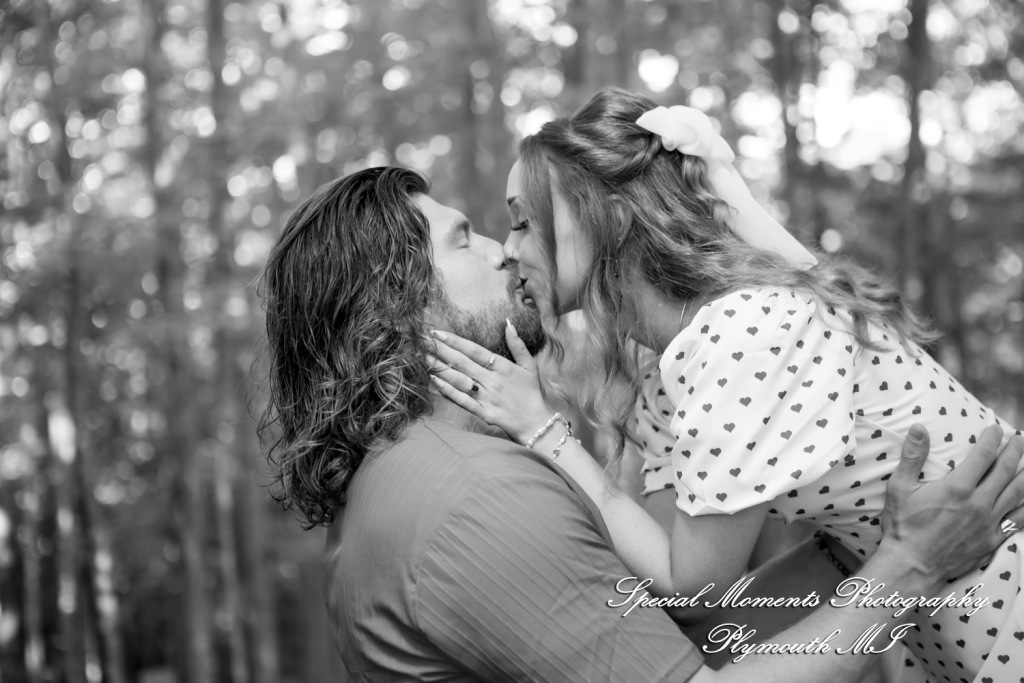 Kira & Seth at Heritage Park Farmington Hills MI engagement photograph