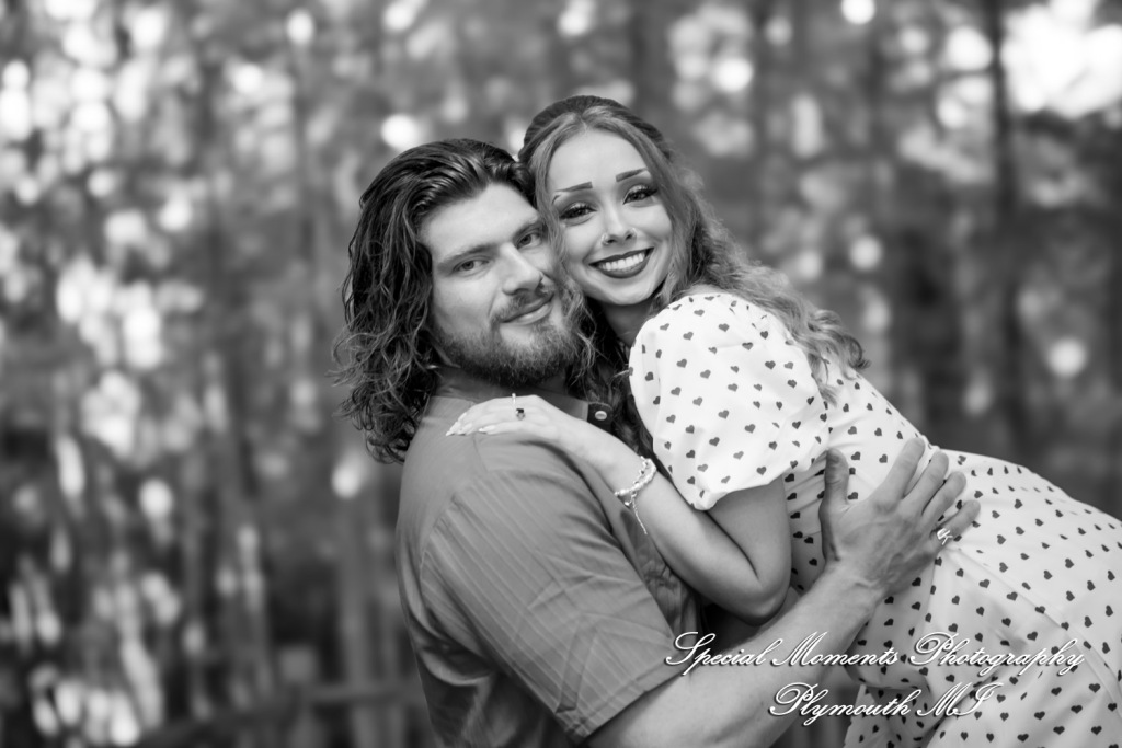 Kira & Seth at Heritage Park Farmington Hills MI engagement photograph