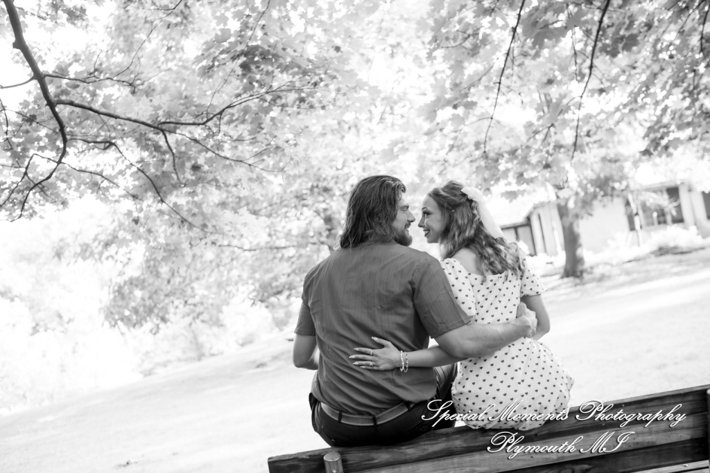 Kira & Seth at Heritage Park Farmington Hills MI engagement photograph