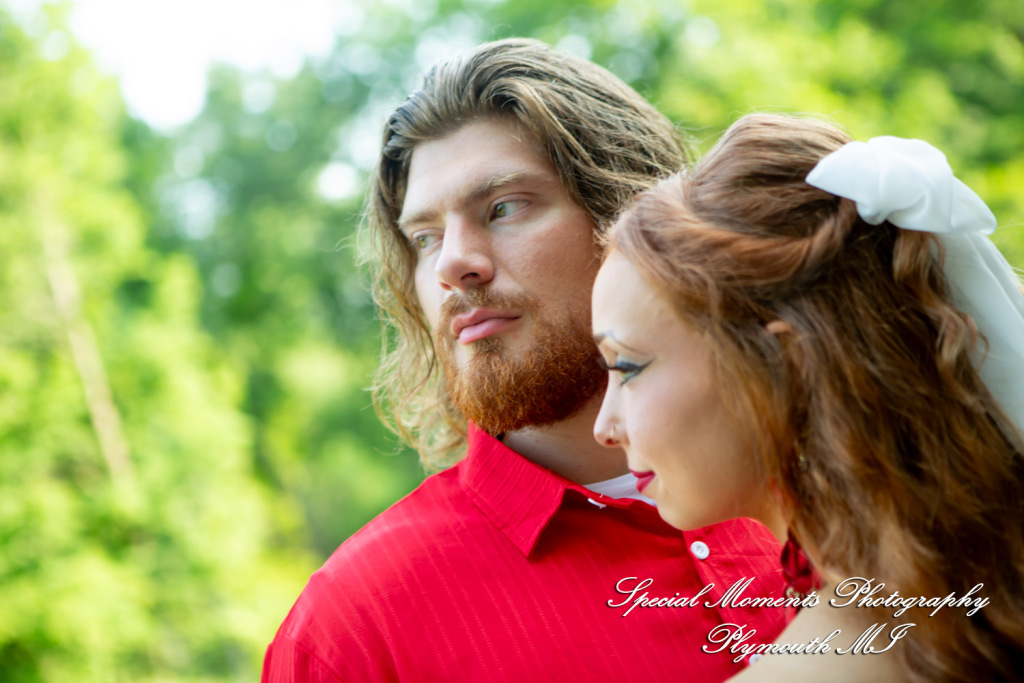 Kira & Seth at Heritage Park Farmington Hills MI engagement photograph