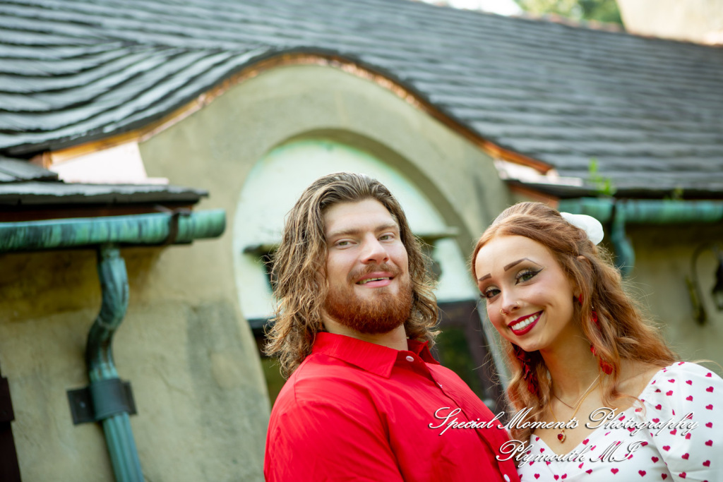 Kira & Seth at Heritage Park Farmington Hills MI engagement photograph