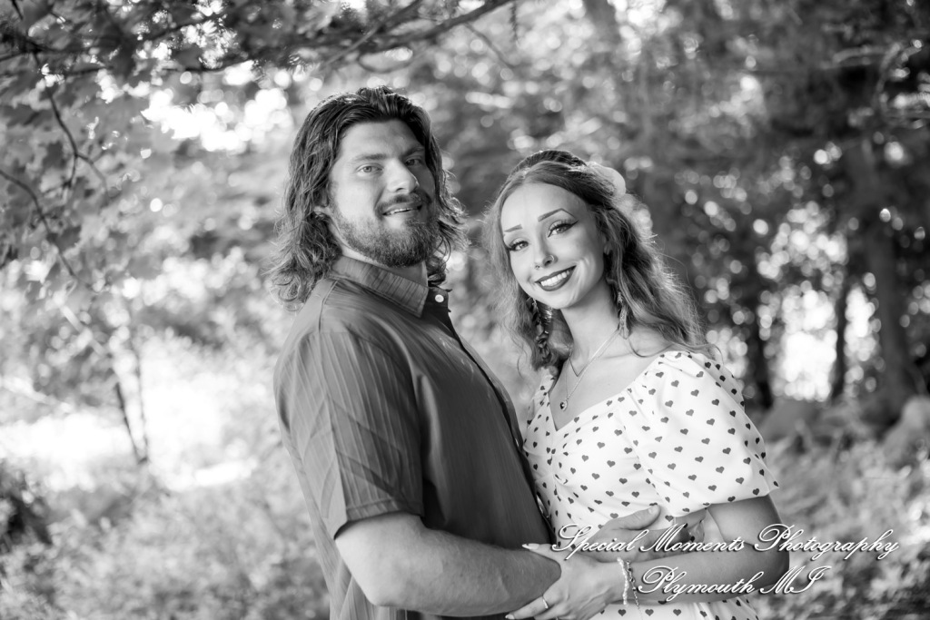 Kira & Seth at Heritage Park Farmington Hills MI engagement photograph