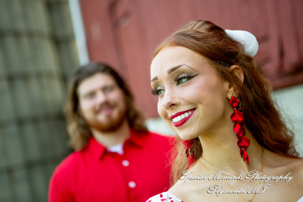 Kira & Seth at Heritage Park Farmington Hills MI engagement photograph