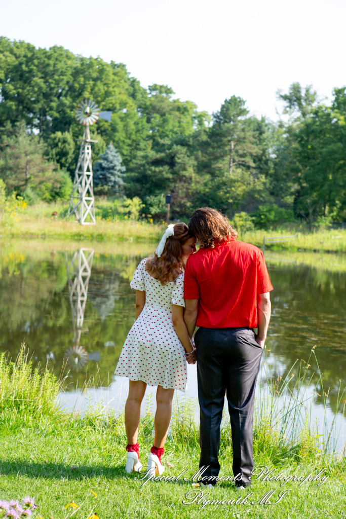 Kira & Seth at Heritage Park Farmington Hills MI engagement photograph