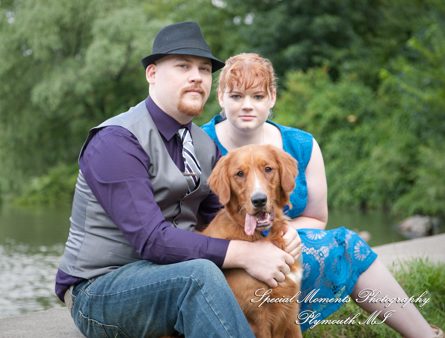 Sara & Andrew at Wilcox Lake Park Plymouth MI engagement photography