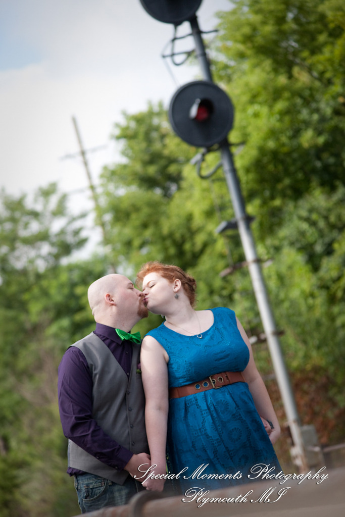 Sara & Andrew at Wilcox Lake Park Plymouth MI engagement photos