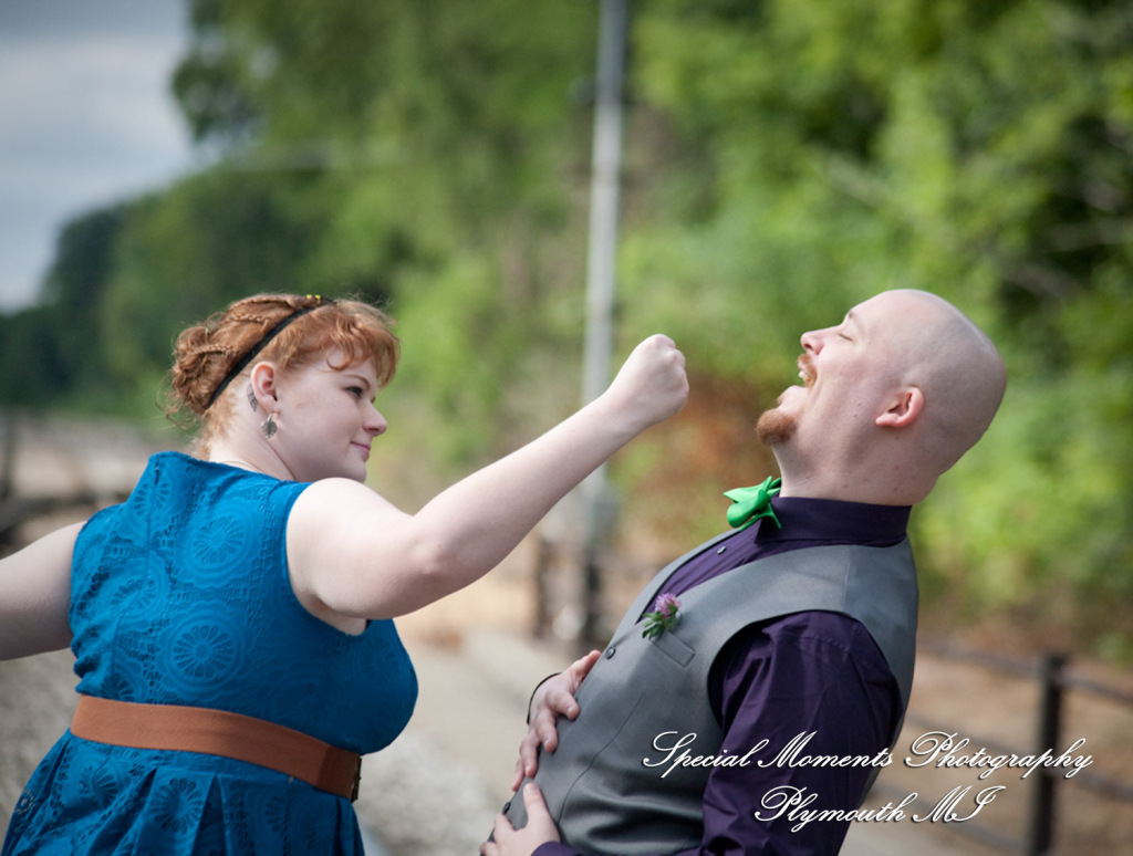 Sara & Andrew at Wilcox Lake Park Plymouth MI engagement photos