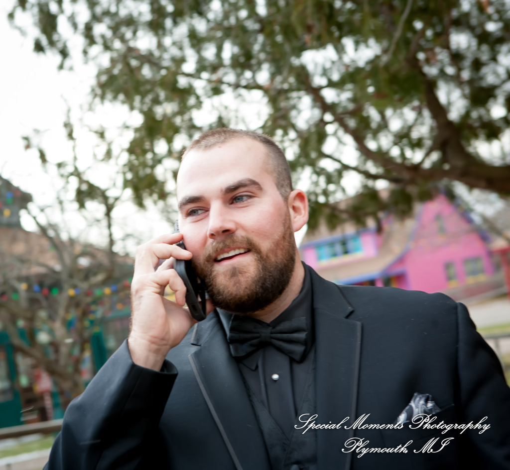 Rebecca & Trevor at Canterbury Castle Lake Orion MI wedding photograph