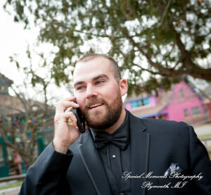 Rebecca & Trevor at Canterbury Castle Lake Orion MI wedding photograph