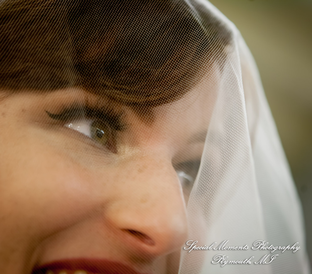 Rebecca & Trevor at Canterbury Castle Lake Orion MI wedding photograph