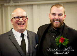 Rebecca & Trevor at Canterbury Castle Lake Orion MI wedding photograph