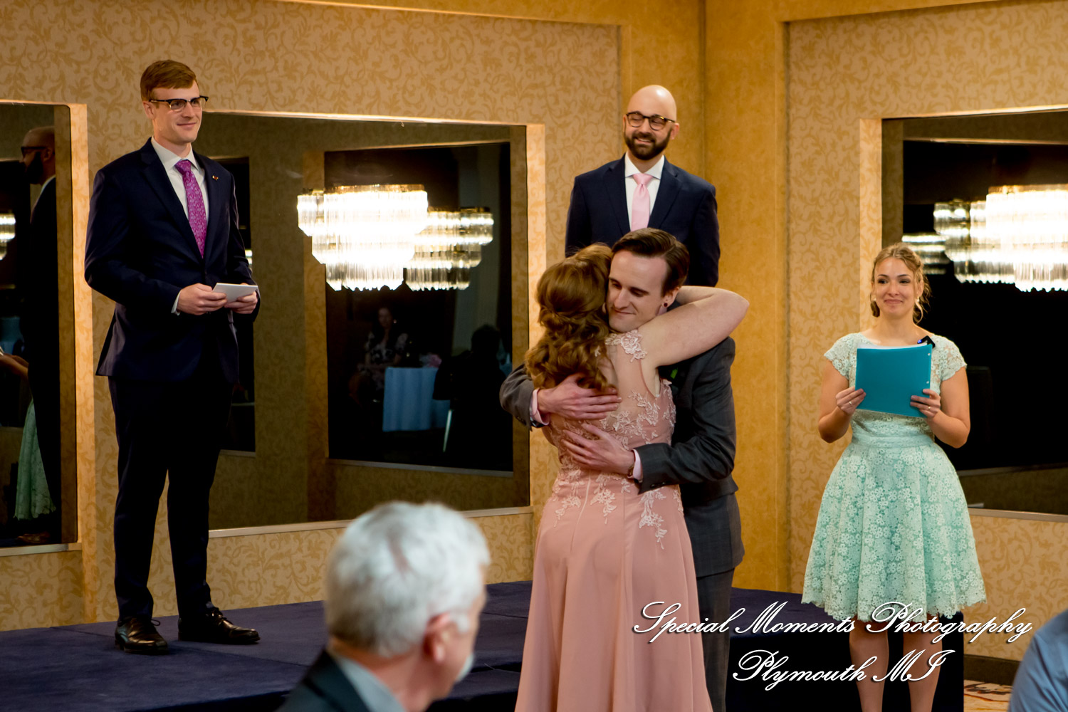 Livia & Clark at Grecian Center Southgate MI wedding photo