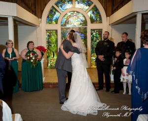 Rebecca & Trevor at Canterbury Castle Lake Orion MI wedding photograph