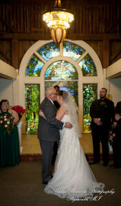 Rebecca & Trevor at Canterbury Castle Lake Orion MI wedding photograph