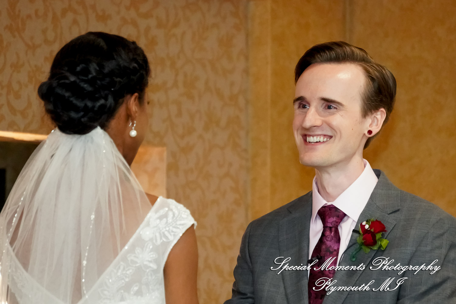 Livia & Clark at Grecian Center Southgate MI wedding photo