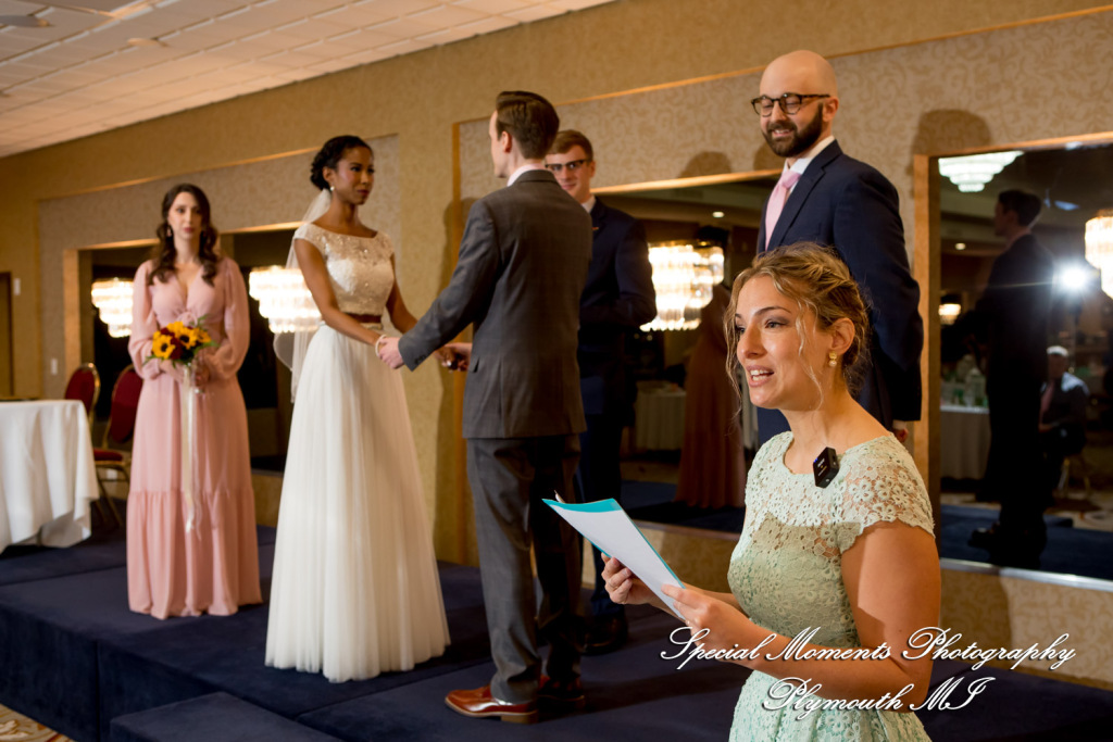 Livia & Clark at Grecian Center Southgate MI wedding photo