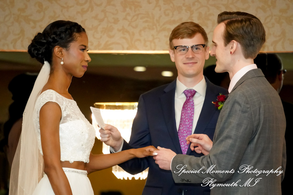 Livia & Clark at Grecian Center Southgate MI wedding photo
