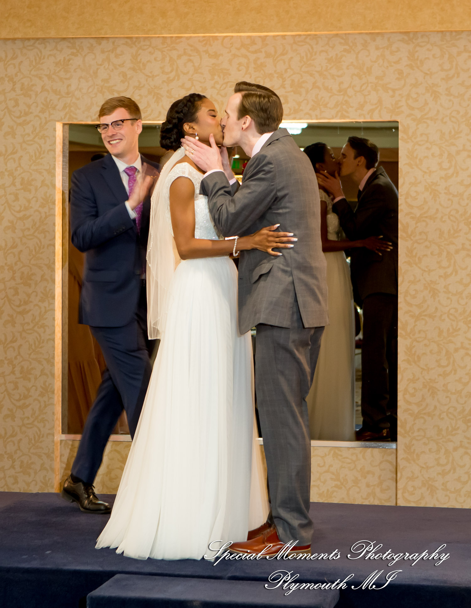 Livia & Clark at Grecian Center Southgate MI wedding photo