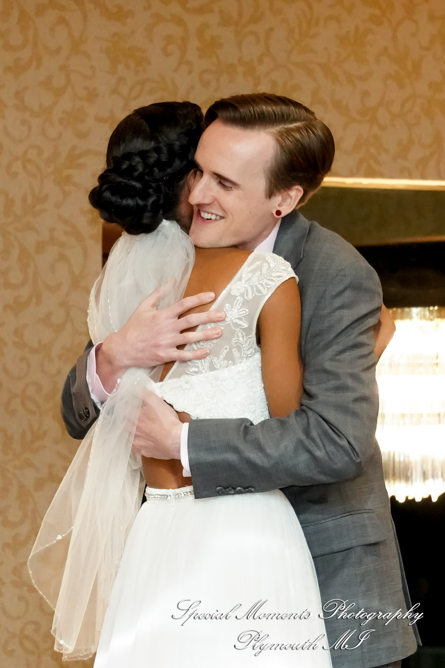 Livia & Clark at Grecian Center Southgate MI wedding photo