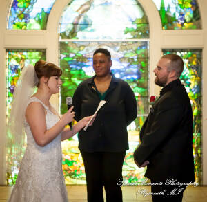 Rebecca & Trevor at Canterbury Castle Lake Orion MI wedding photograph