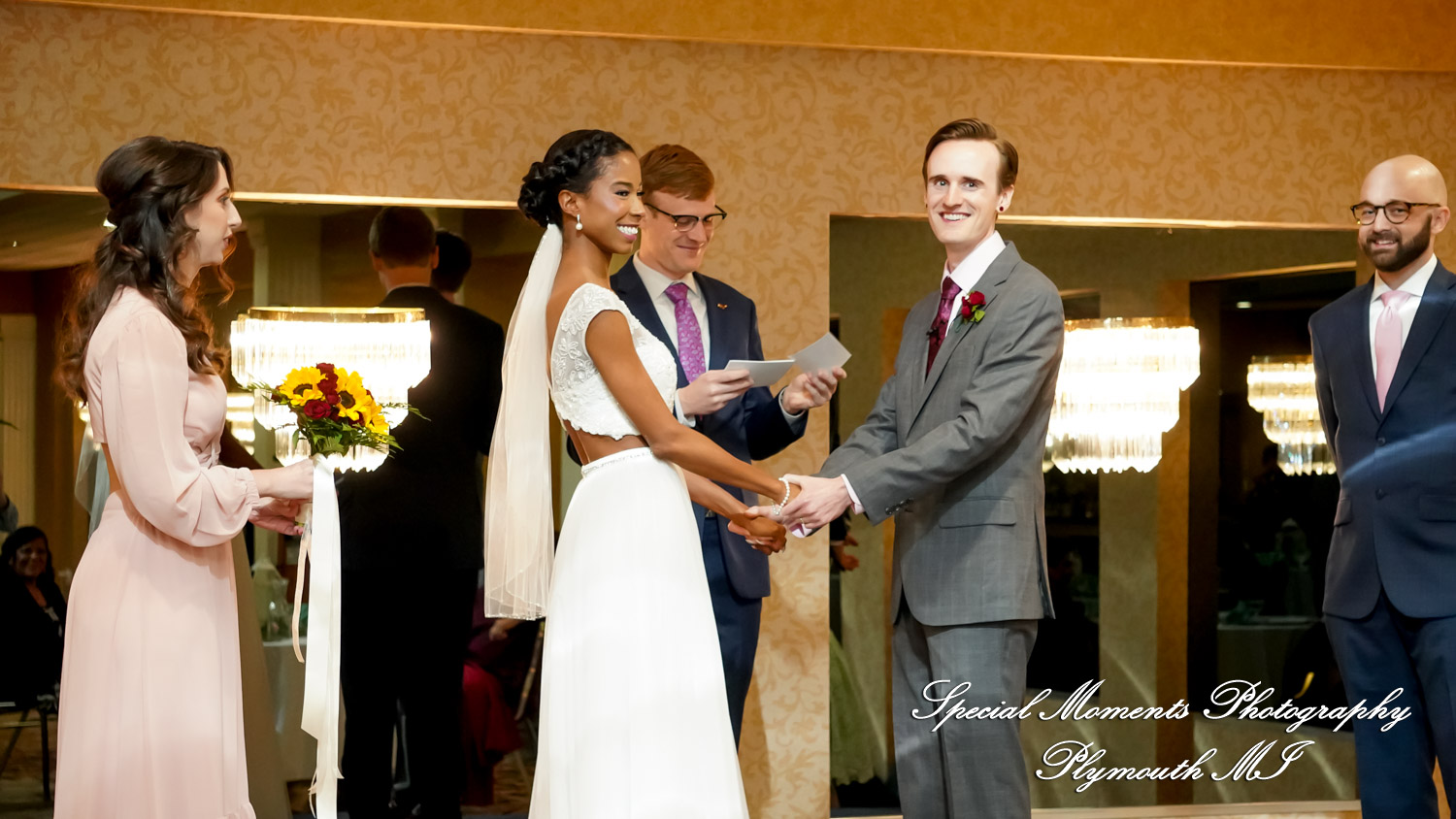 Livia & Clark at Grecian Center Southgate MI wedding photo