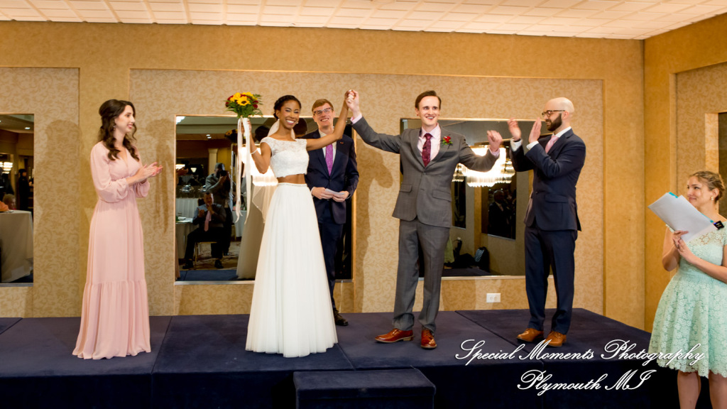 Livia & Clark at Grecian Center Southgate MI wedding photo