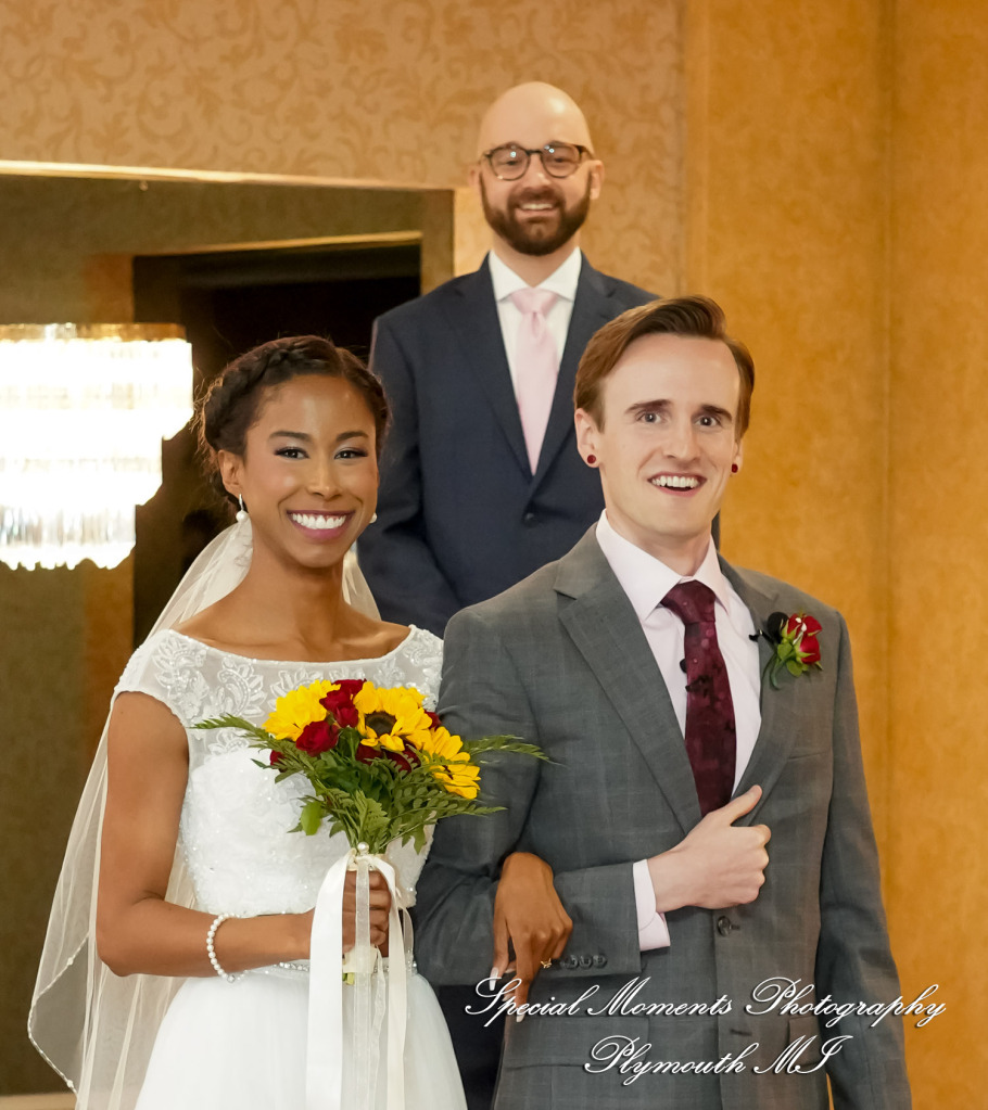 Livia & Clark at Grecian Center Southgate MI wedding photo