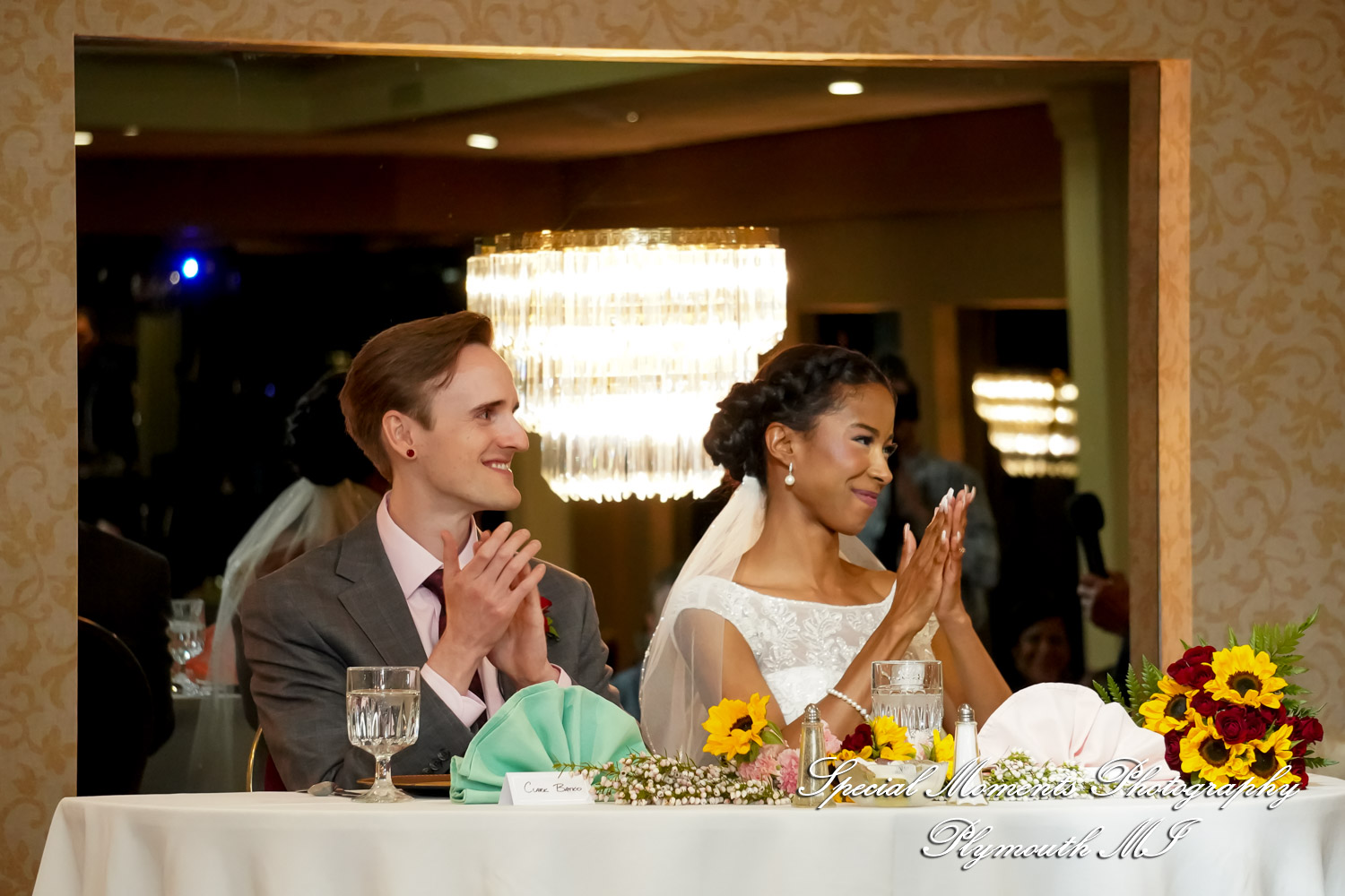 Livia & Clark at Grecian Center Southgate MI wedding photo