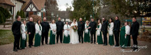 Rebecca & Trevor at Canterbury Castle Lake Orion MI wedding photograph