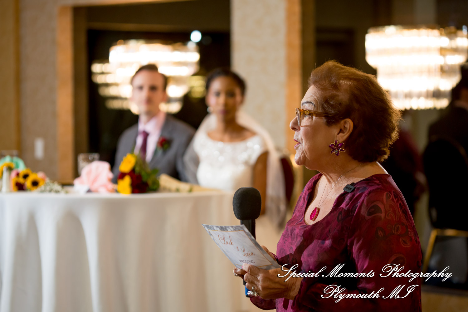 Livia & Clark at Grecian Center Southgate MI wedding photo