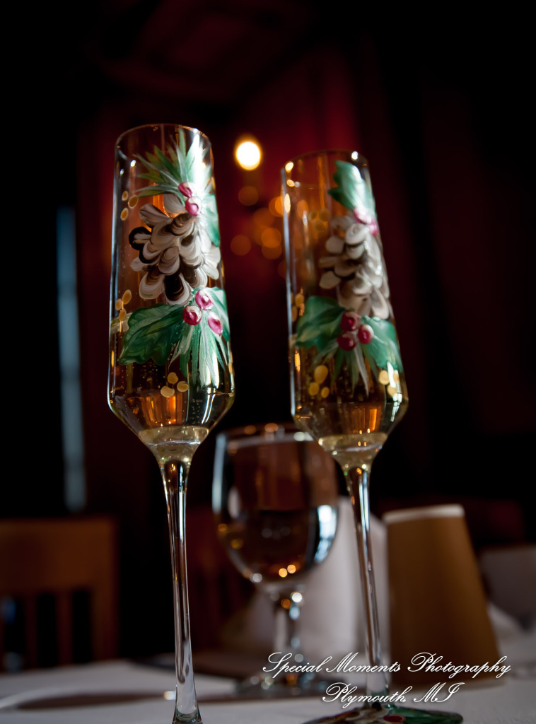 Rebecca & Trevor at Canterbury Castle Lake Orion MI wedding photograph