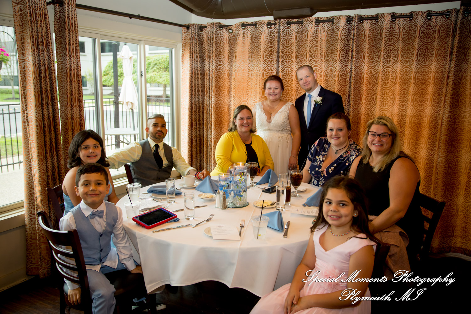 Karen & James at Andiamo Italian Livonia MI wedding photography