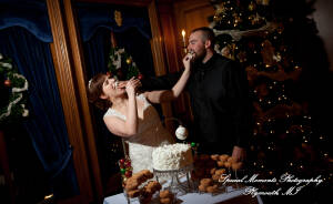 Rebecca & Trevor at Canterbury Castle Lake Orion MI wedding photograph