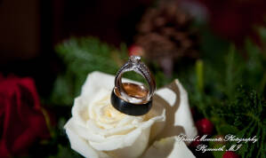 Rebecca & Trevor at Canterbury Castle Lake Orion MI wedding photograph