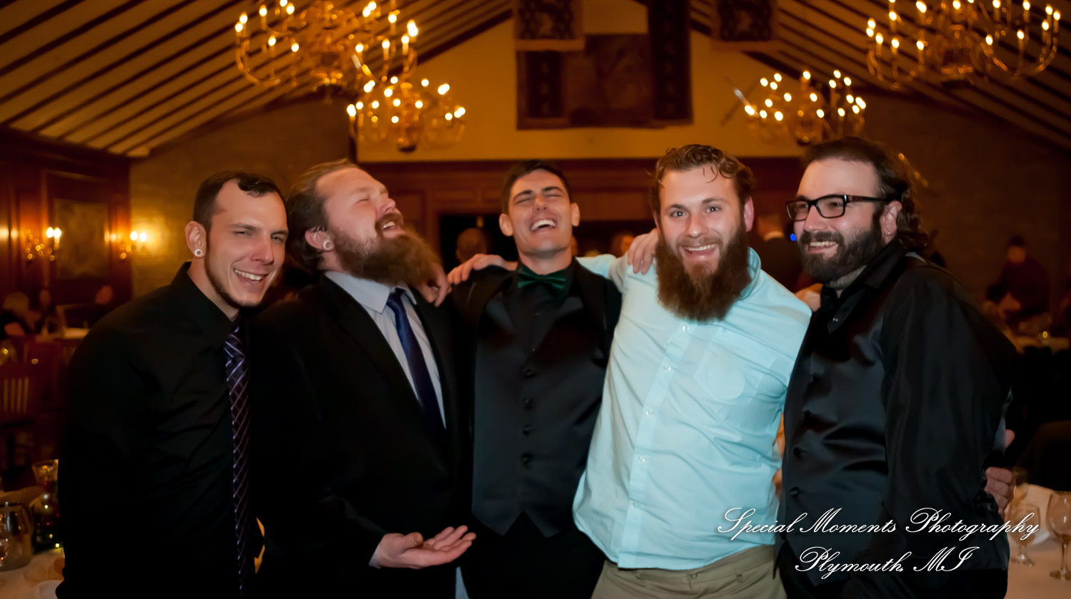 Rebecca & Trevor at Canterbury Castle Lake Orion MI wedding photograph