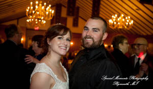 Rebecca & Trevor at Canterbury Castle Lake Orion MI wedding photograph