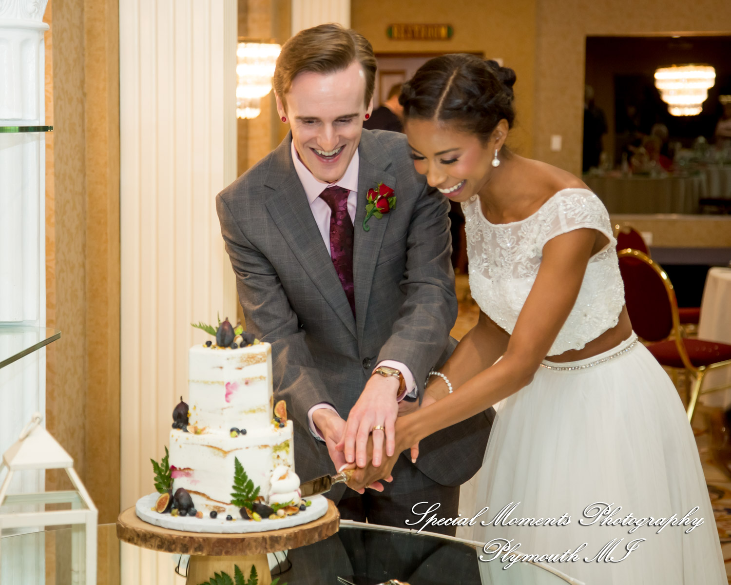 Livia & Clark at Grecian Center Southgate MI wedding photo