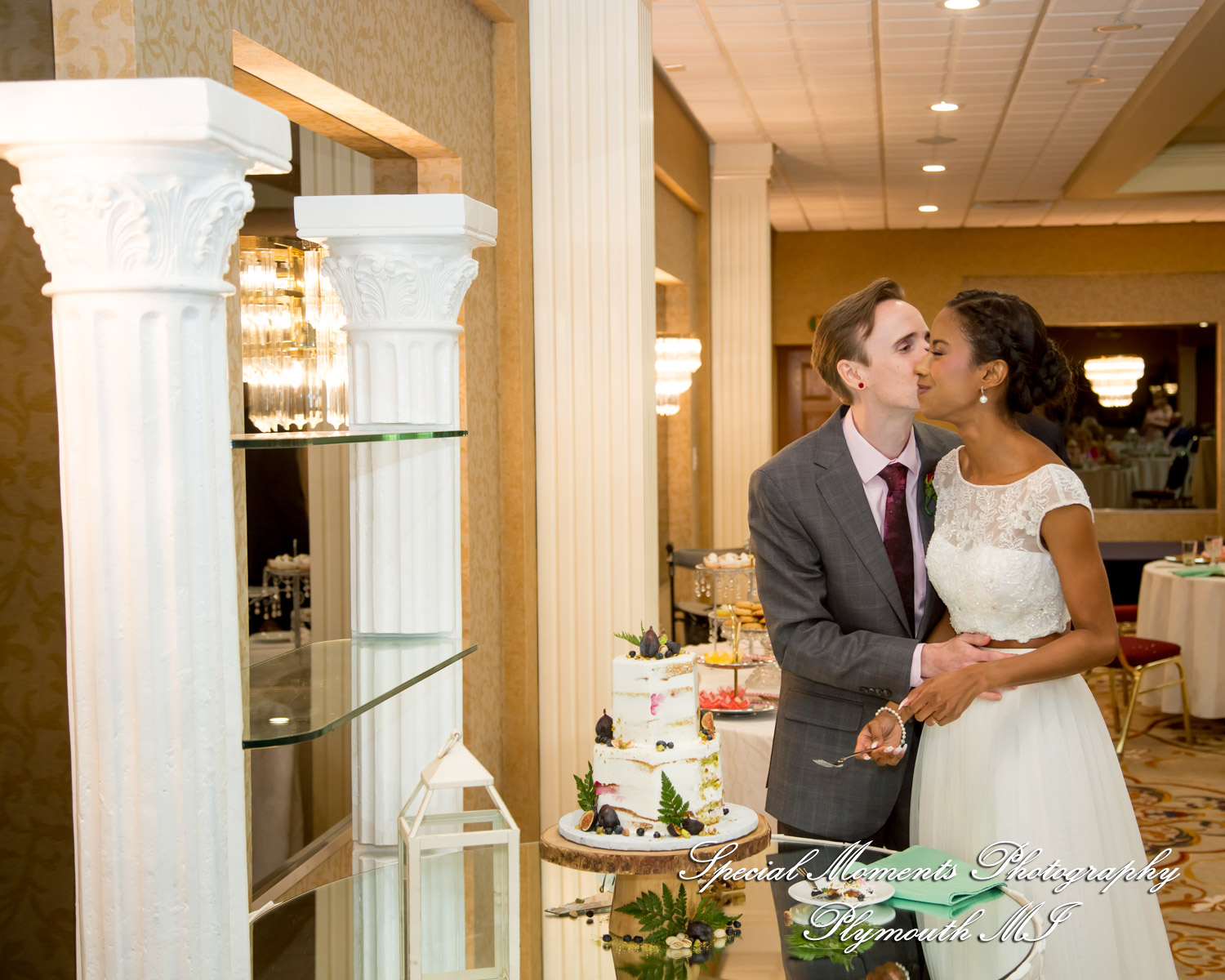 Livia & Clark at Grecian Center Southgate MI wedding photo