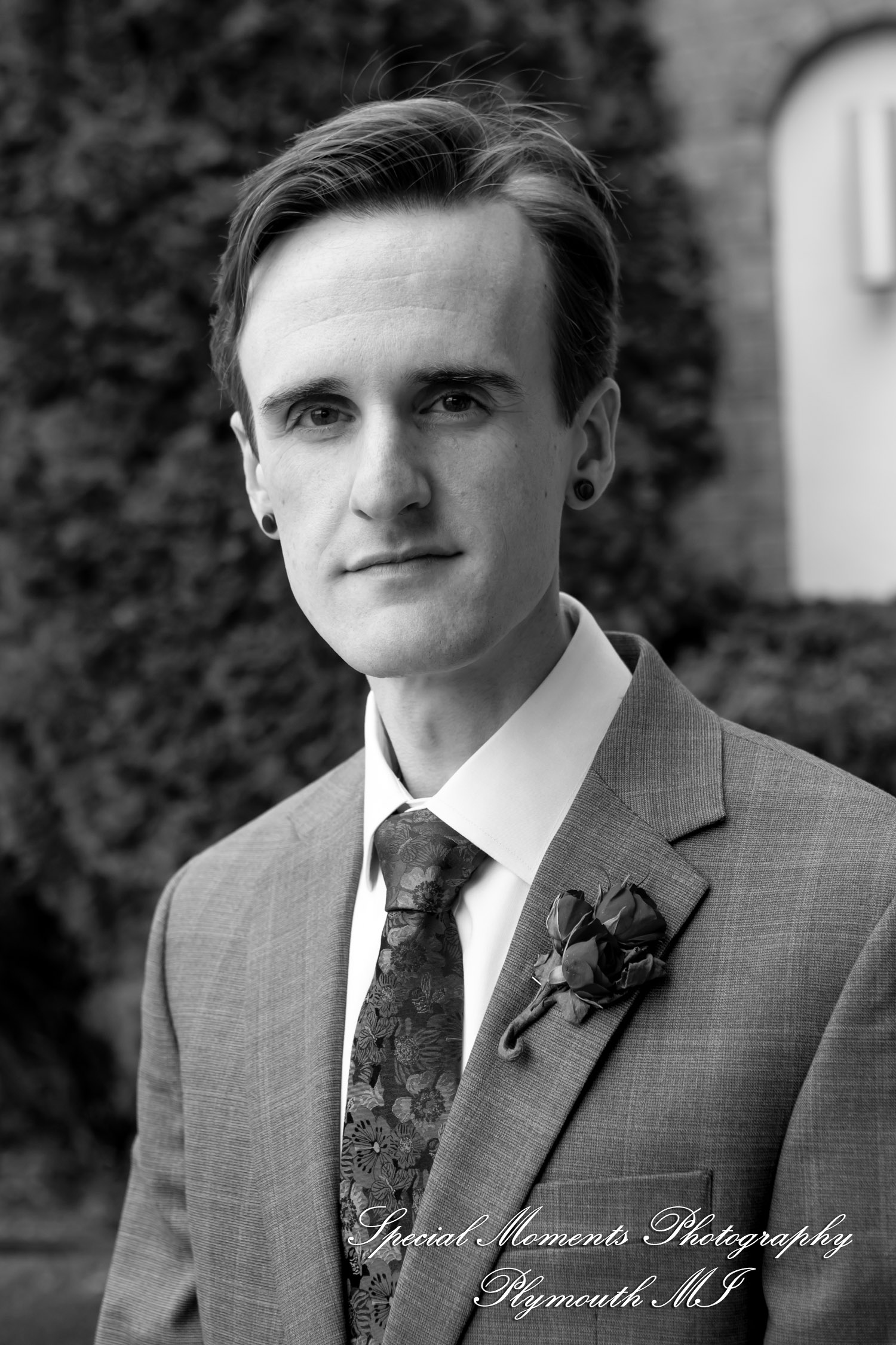 Livia & Clark at Grecian Center Southgate MI wedding photo