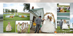 Coffee Table Design - Jake& Katie at their MI Family Farm wedding album photography