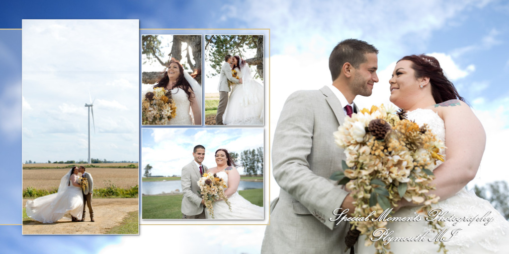 Coffee Table Design - Jake& Katie at their MI Family Farm wedding album photography