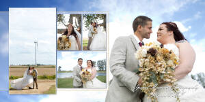 Coffee Table Design - Jake& Katie at their MI Family Farm wedding album photography