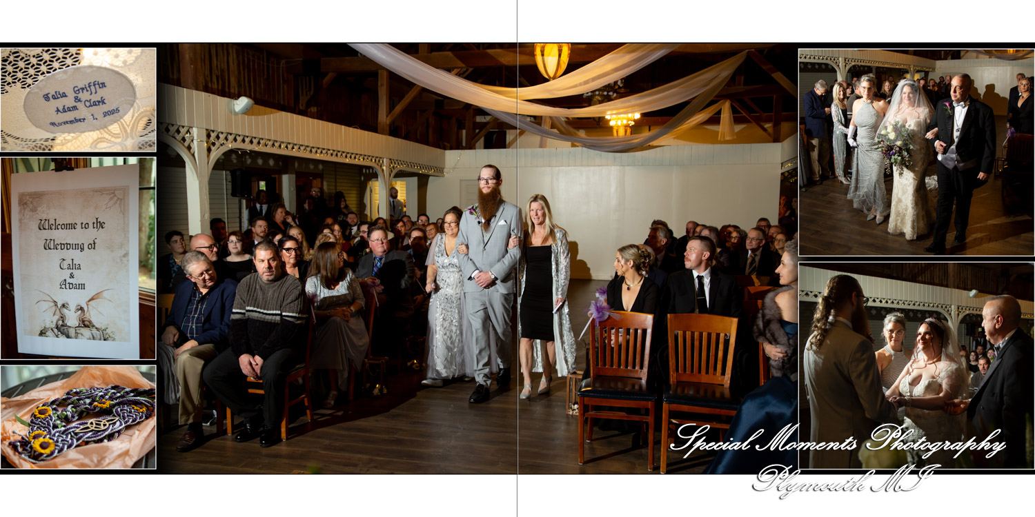 Coffee Table Design - Talia & Adam at Canterbury Castle Lake Orion MI wedding Album Design photography