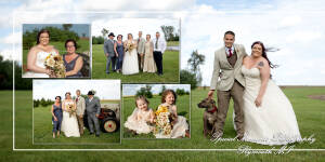 Coffee Table Design - Jake& Katie at their MI Family Farm wedding album photography