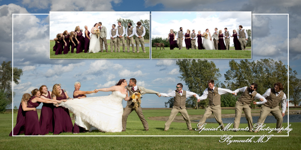 Coffee Table Design - Jake& Katie at their MI Family Farm wedding album photography