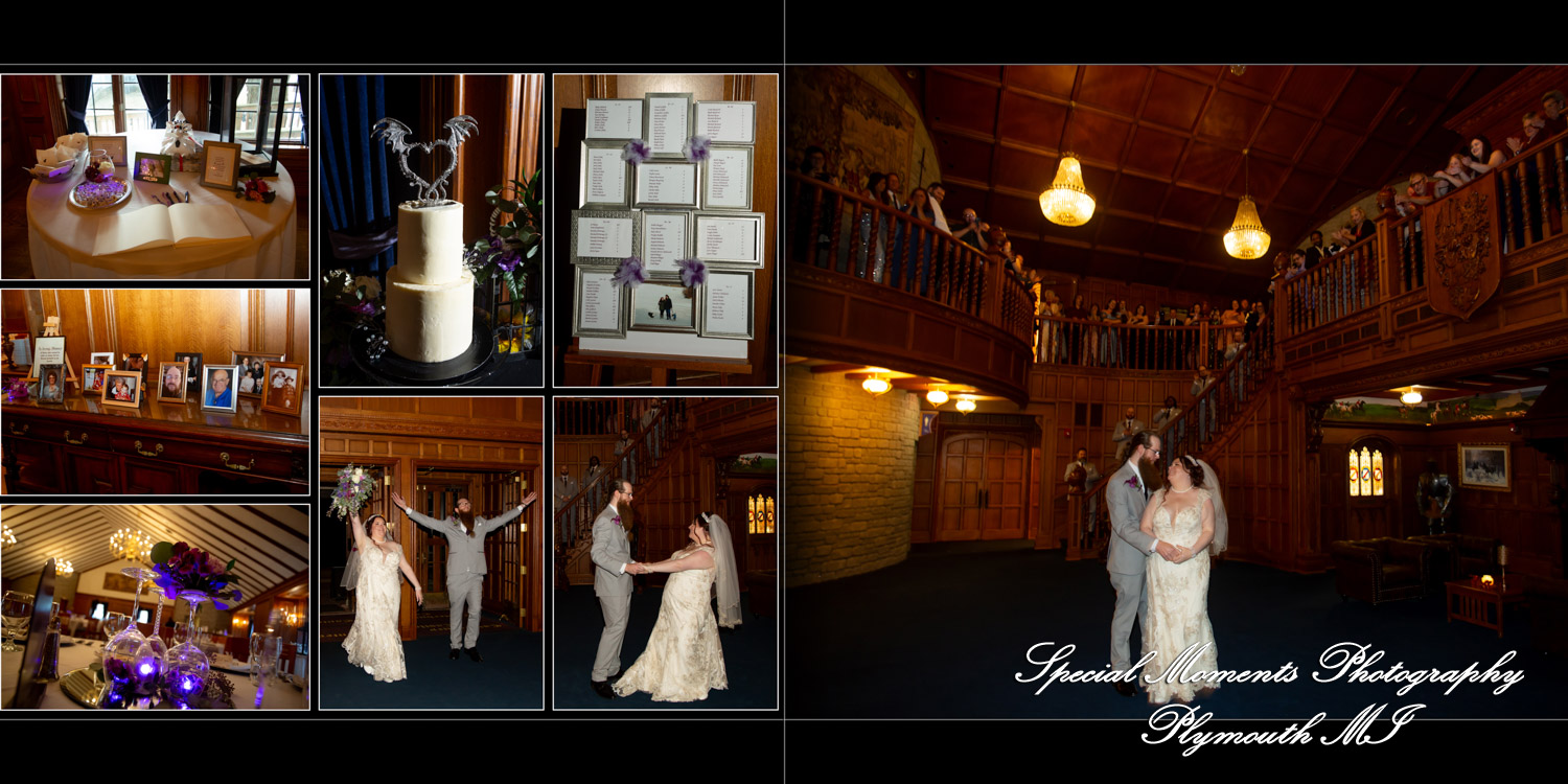 Coffee Table Design - Talia & Adam at Canterbury Castle Lake Orion MI wedding Album Design photography