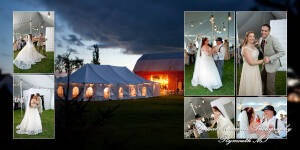 Coffee Table Design - Jake& Katie at their MI Family Farm wedding album photography